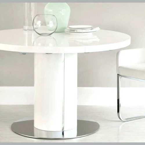 White Round Extendable Dining Tables (Photo 14 of 20)
