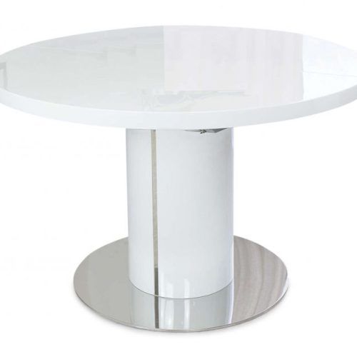 White Round Extending Dining Tables (Photo 5 of 20)