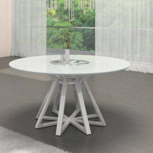 White Circle Dining Tables (Photo 2 of 20)