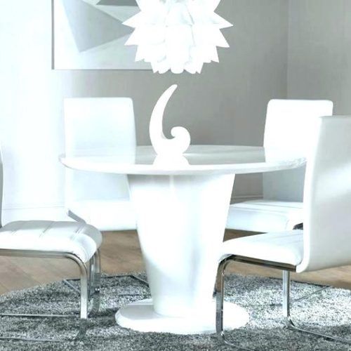 White Circular Dining Tables (Photo 6 of 20)