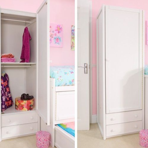 Single White Wardrobes With Drawers (Photo 10 of 20)