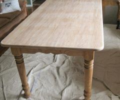 20 Ideas of Handmade Whitewashed Stripped Wood Tables
