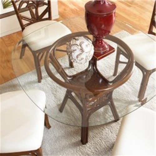 Wicker And Glass Dining Tables (Photo 3 of 20)