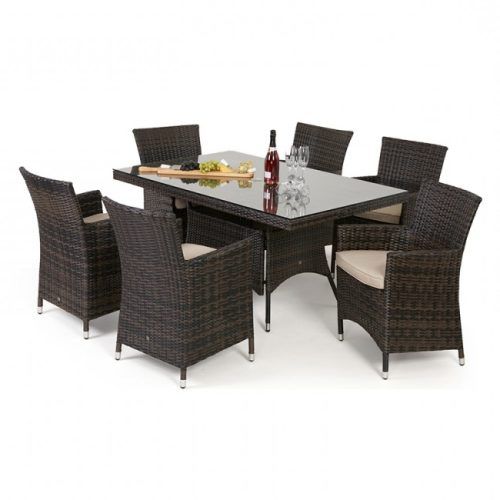 Wicker And Glass Dining Tables (Photo 17 of 20)