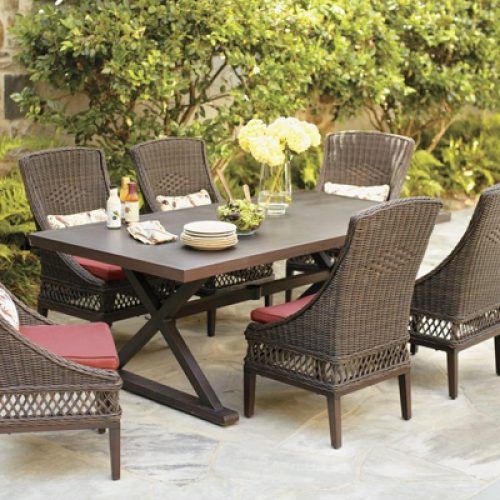 Outdoor Dining Table And Chairs Sets (Photo 12 of 20)