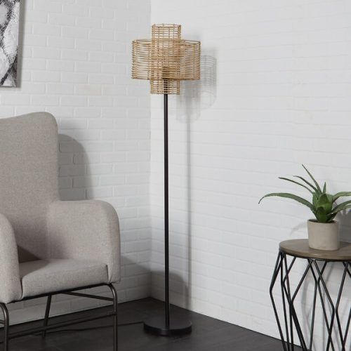 Woven Cane Floor Lamps (Photo 1 of 20)