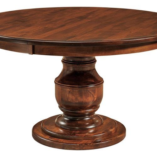 Gaspard Maple Solid Wood Pedestal Dining Tables (Photo 19 of 20)