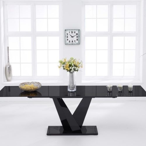 Black Extending Dining Tables (Photo 9 of 20)