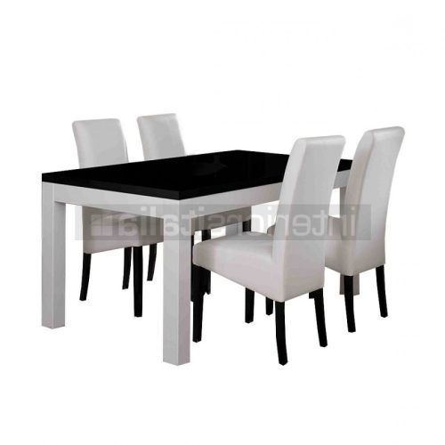 Black High Gloss Dining Chairs (Photo 10 of 20)