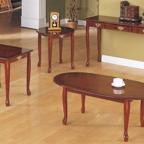 Cherry Wood Coffee Table Sets (Photo 4 of 20)