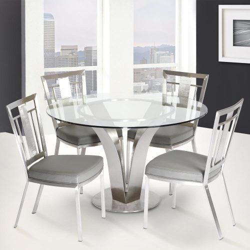 Collis Round Glass Breakroom Tables (Photo 17 of 20)