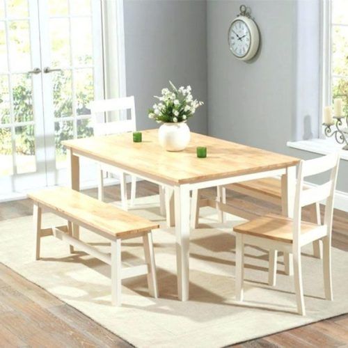 Cream And Wood Dining Tables (Photo 9 of 20)