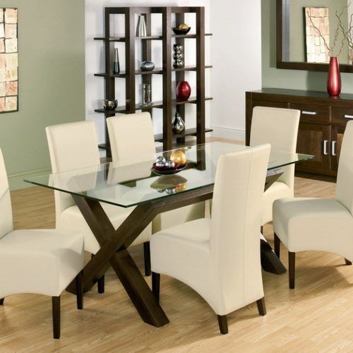 Dining Room Glass Tables Sets (Photo 16 of 20)