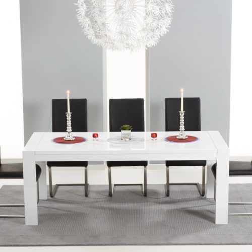 Extending White Gloss Dining Tables (Photo 9 of 20)