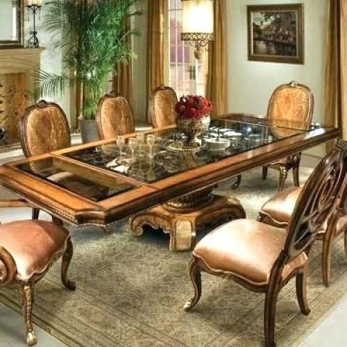 Wooden Glass Dining Tables (Photo 18 of 20)