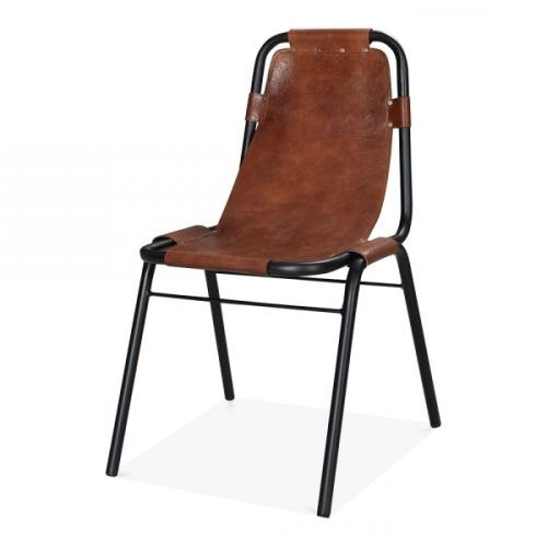 Brown Leather Dining Chairs (Photo 9 of 20)