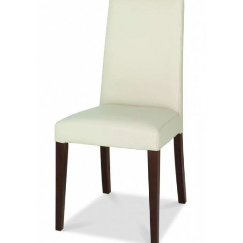 Ivory Leather Dining Chairs (Photo 4 of 20)