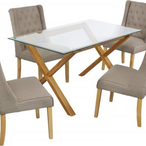 Oak And Glass Dining Tables And Chairs (Photo 12 of 20)