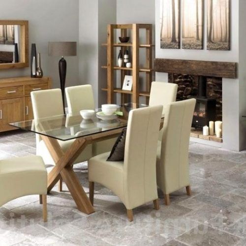 Oak And Glass Dining Tables And Chairs (Photo 4 of 20)