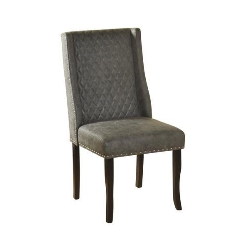 Quilted Brown Dining Chairs (Photo 13 of 20)