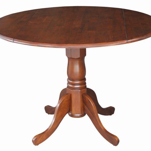 Round Pedestal Dining Tables With One Leaf (Photo 19 of 20)