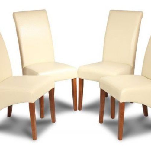 Cream Leather Dining Chairs (Photo 19 of 20)
