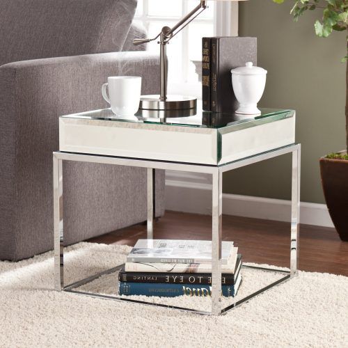 Silver Orchid Olivia Chrome Mirrored Coffee Cocktail Tables (Photo 12 of 20)