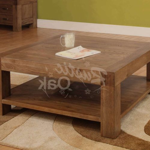 Square Oak Coffee Tables (Photo 8 of 20)