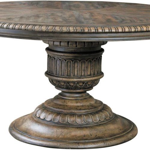 Vintage Brown 48-Inch Round Dining Tables (Photo 13 of 20)
