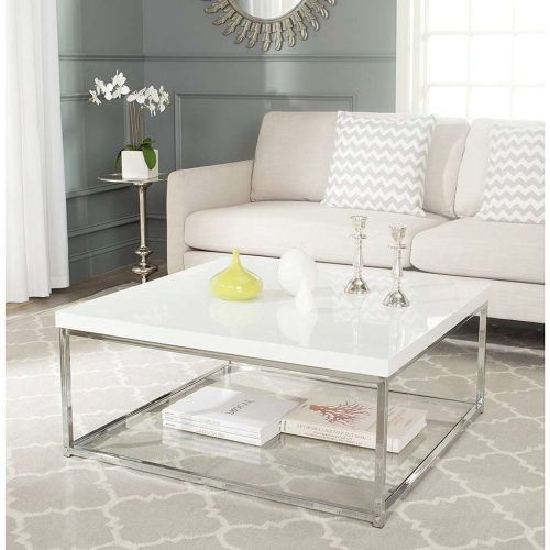 White And Chrome Coffee Tables (Photo 12 of 20)