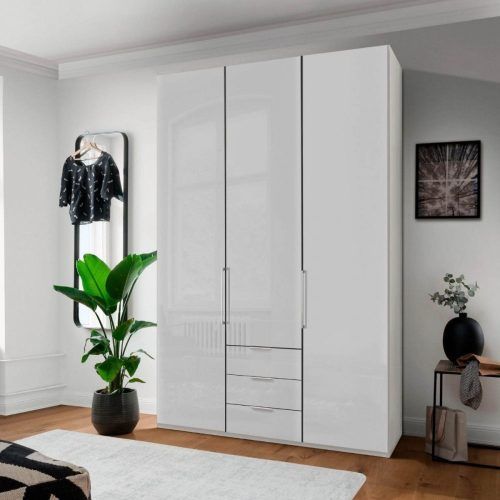 White 3 Door Wardrobes With Drawers (Photo 16 of 20)
