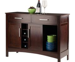 2024 Best of Solid and Composite Wood Buffets in Cappuccino Finish