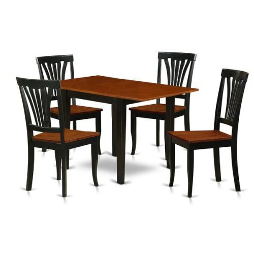Boothby Drop Leaf Rubberwood Solid Wood Pedestal Dining Tables (Photo 8 of 20)