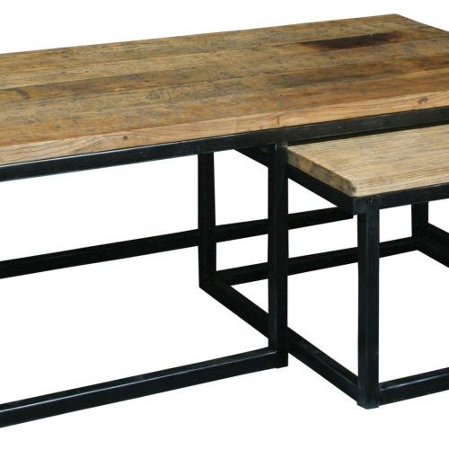 Reclaimed Elm Cast Iron Coffee Tables (Photo 5 of 20)