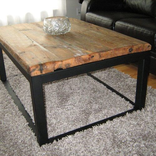 Iron Wood Coffee Tables With Wheels (Photo 9 of 20)