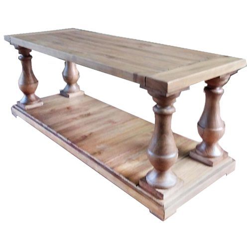Montgomery Industrial Reclaimed Wood Coffee Tables With Casters (Photo 14 of 20)