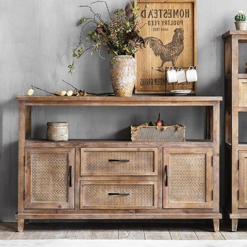Rustic Walnut Sideboards (Photo 20 of 20)