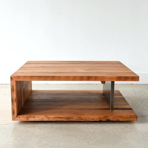 Paris Natural Wood And Iron 30-Inch Square Coffee Tables (Photo 17 of 20)