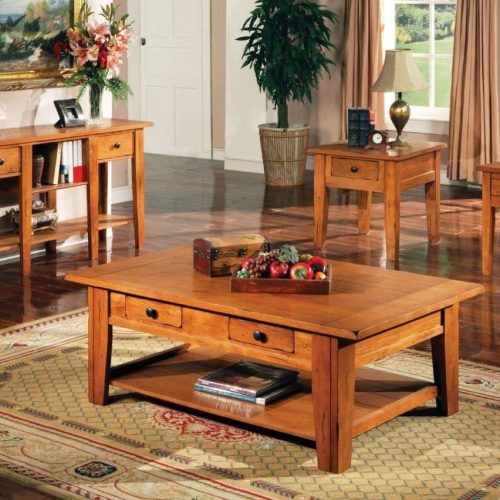 Cherry Wood Coffee Table Sets (Photo 15 of 20)