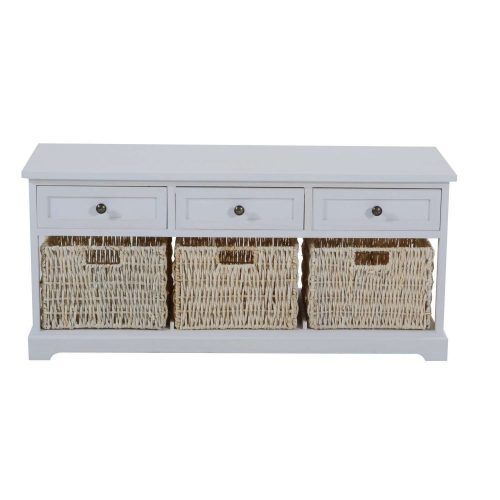 White Coffee Tables With Baskets (Photo 16 of 20)