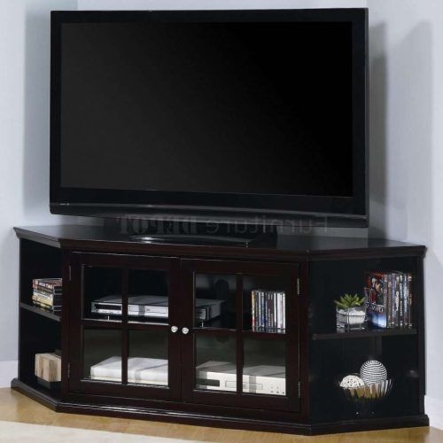 Corner Tv Cabinets With Glass Doors (Photo 4 of 20)