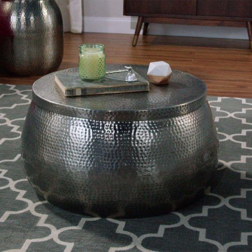 Silver Drum Coffee Tables (Photo 3 of 20)