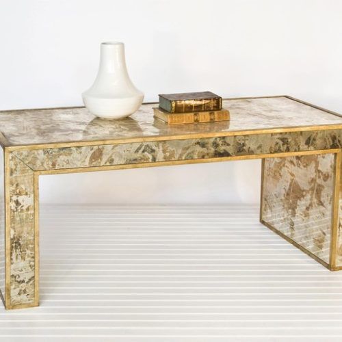Antiqued Gold Leaf Coffee Tables (Photo 5 of 20)