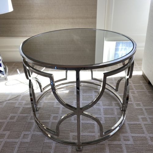 Polished Chrome Round Cocktail Tables (Photo 6 of 20)