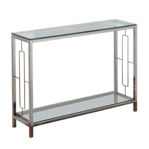 Mirrored And Chrome Modern Console Tables (Photo 5 of 20)