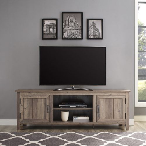 Woven Paths Barn Door Tv Stands In Multiple Finishes (Photo 4 of 20)
