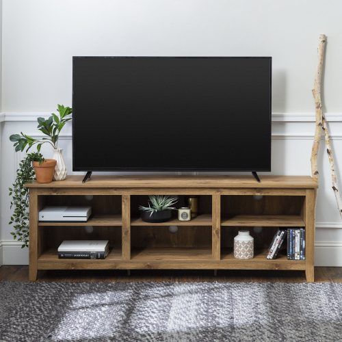 Woven Paths Open Storage Tv Stands With Multiple Finishes (Photo 3 of 20)