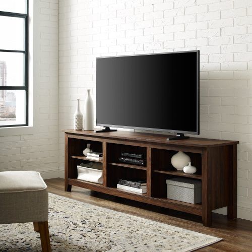 Woven Paths Open Storage Tv Stands With Multiple Finishes (Photo 2 of 20)