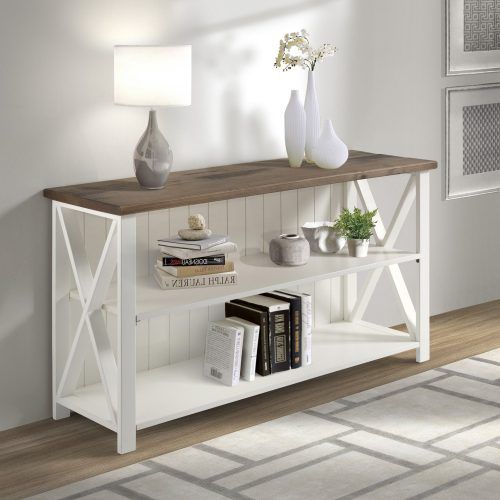 Woven Paths Open Storage Tv Stands With Multiple Finishes (Photo 7 of 20)