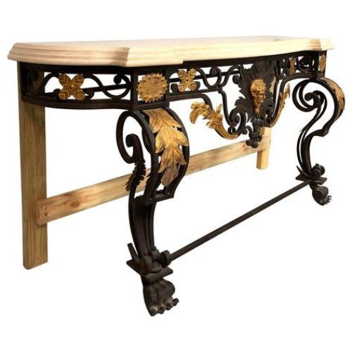 Wrought Iron Console Tables (Photo 1 of 20)